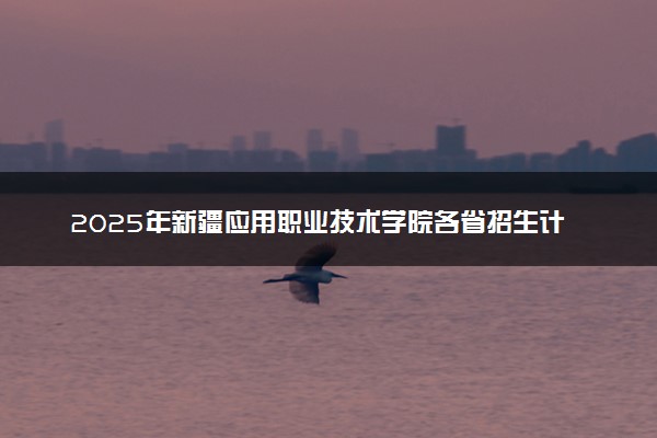 2025年新疆应用职业技术学院各省招生计划人数及专业代码学费