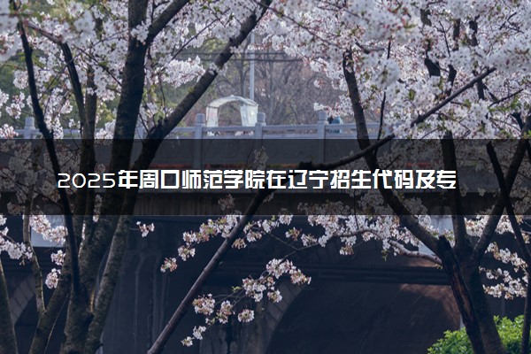 2025年周口师范学院在辽宁招生代码及专业代码 周口师范学院辽宁代码是多少？怎么查询？