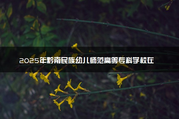 2025年黔南民族幼儿师范高等专科学校在重庆招生代码：5266 专业代码及报考指南