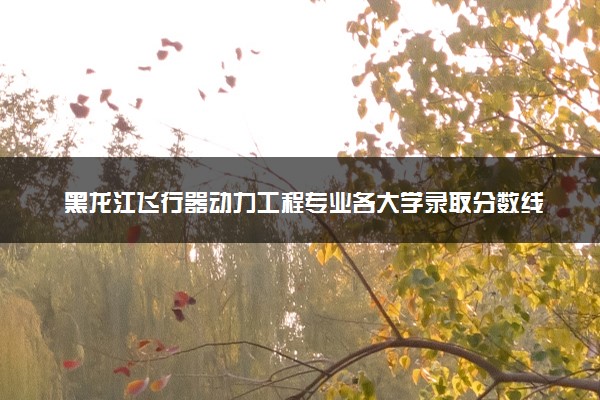 黑龙江飞行器动力工程专业各大学录取分数线：最低375分能上 开设院校及位次