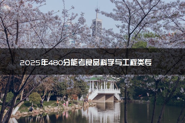 2025年480分能考食品科学与工程类专业吗 480分食品科学与工程类专业大学推荐