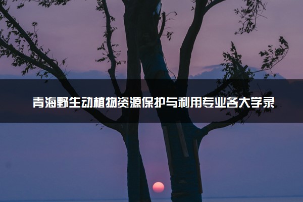 青海野生动植物资源保护与利用专业各大学录取分数线：最低294分能上 开设院校及位次