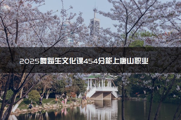 2025舞蹈生文化课454分能上唐山职业技术学院吗