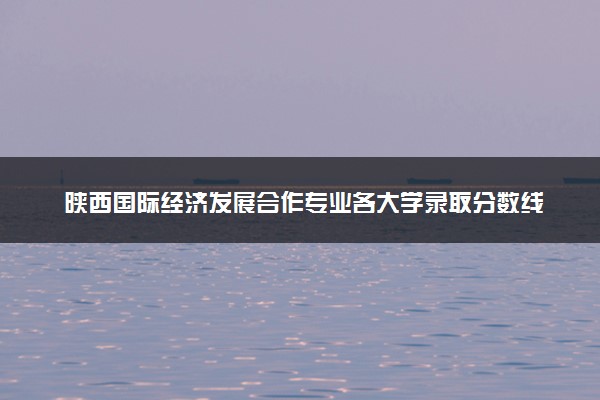 陕西国际经济发展合作专业各大学录取分数线：最低526分能上 开设院校及位次