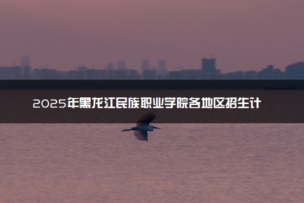 2025年黑龙江民族职业学院各地区招生计划及各专业分省招生人数是多少？(附学费及专业代码)
