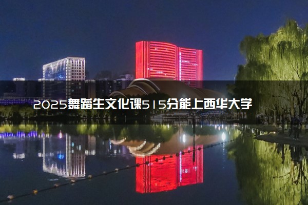 2025舞蹈生文化课515分能上西华大学吗