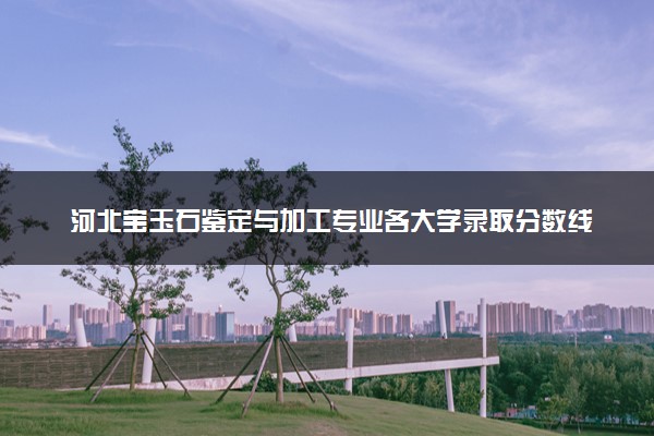 河北宝玉石鉴定与加工专业各大学录取分数线：最低358分能上 开设院校及位次