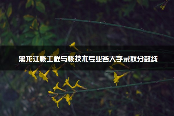 黑龙江核工程与核技术专业各大学录取分数线：最低405分能上 开设院校及位次