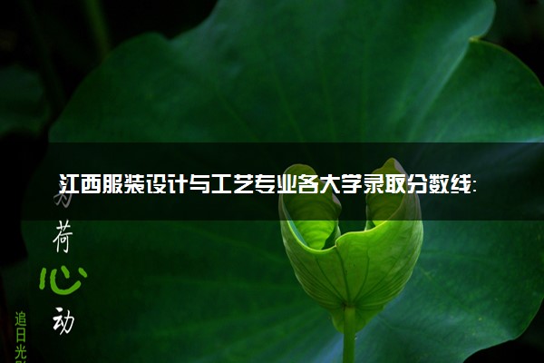 江西服装设计与工艺专业各大学录取分数线：最低243分能上 开设院校及位次