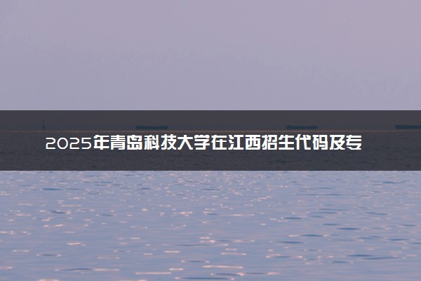 2025年青岛科技大学在江西招生代码及专业代码 青岛科技大学江西代码是多少？怎么查询？