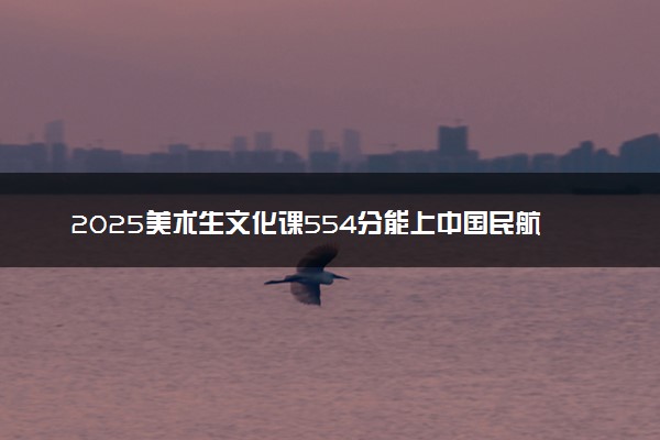 2025美术生文化课554分能上中国民航大学吗