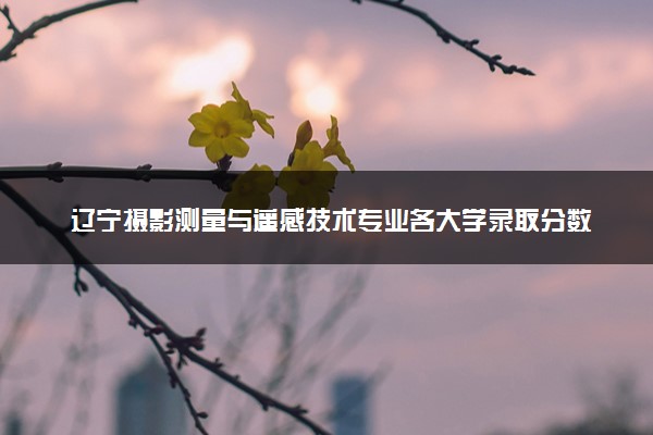 辽宁摄影测量与遥感技术专业各大学录取分数线：最低337分能上 开设院校及位次