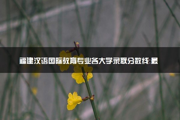 福建汉语国际教育专业各大学录取分数线：最低414分能上 开设院校及位次