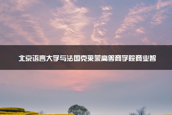 北京语言大学与法国克莱蒙高等商学院商业智能与分析专业硕士含金量高吗？