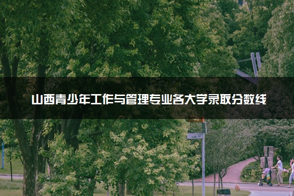 山西青少年工作与管理专业各大学录取分数线：最低231分能上 开设院校及位次