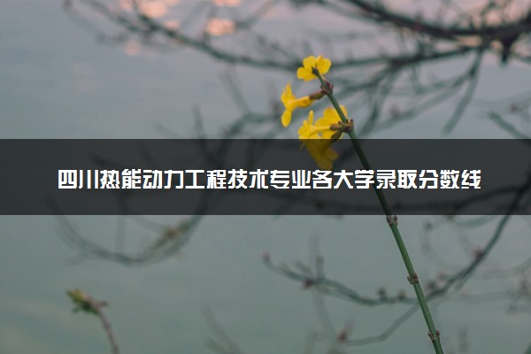 四川热能动力工程技术专业各大学录取分数线：最低438分能上 开设院校及位次