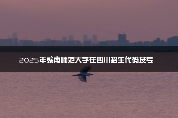 2025年赣南师范大学在四川招生代码及专业代码 赣南师范大学四川代码是多少？怎么查询？