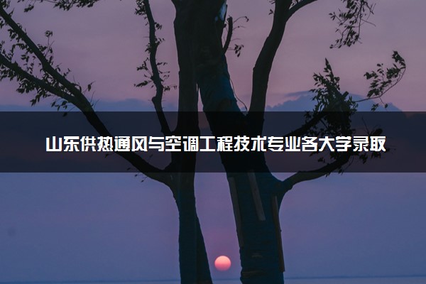 山东供热通风与空调工程技术专业各大学录取分数线：最低336分能上 开设院校及位次