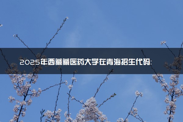 2025年西藏藏医药大学在青海招生代码：5299 专业代码及报考指南