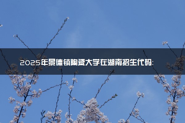 2025年景德镇陶瓷大学在湖南招生代码：3606 专业代码及报考指南