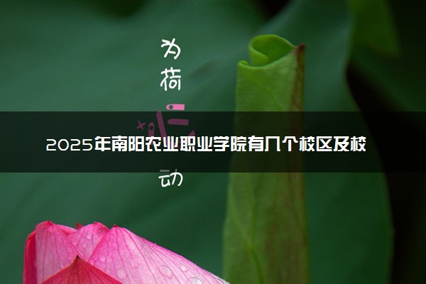 2025年南阳农业职业学院有几个校区及校区地址公交站点周边环境 新生在哪个校区