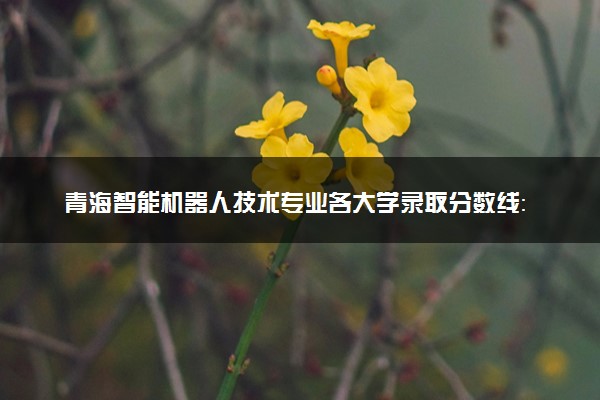 青海智能机器人技术专业各大学录取分数线：最低244分能上 开设院校及位次