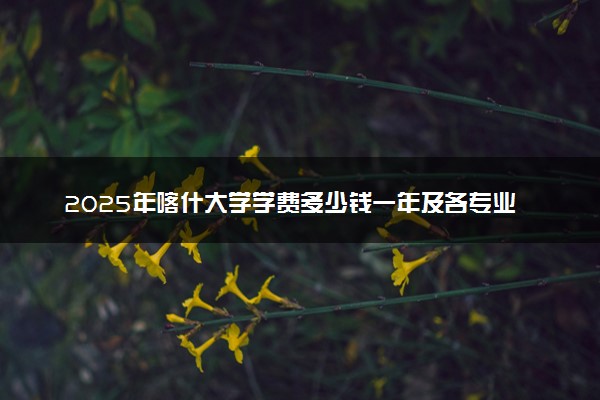 2025年喀什大学学费多少钱一年及各专业收费标准一览表