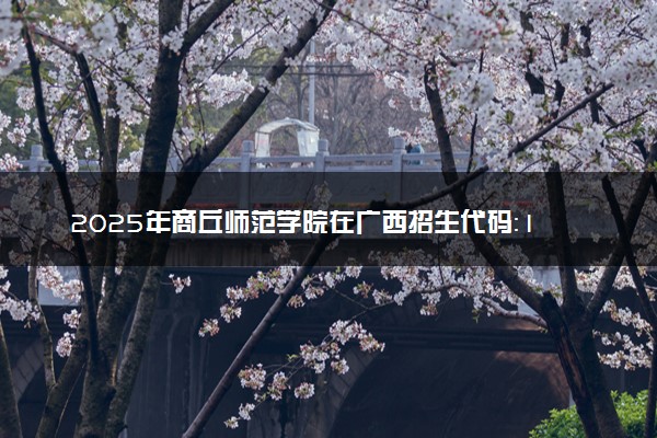 2025年商丘师范学院在广西招生代码：10483 专业代码及报考指南