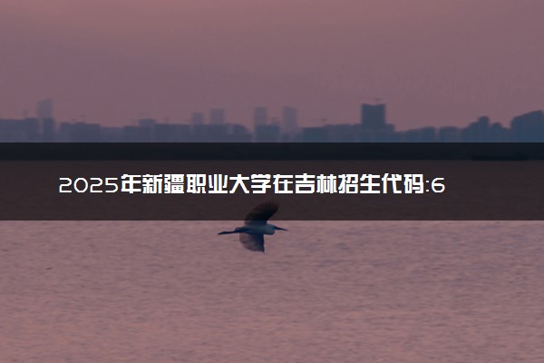 2025年新疆职业大学在吉林招生代码：6547 专业代码及报考指南