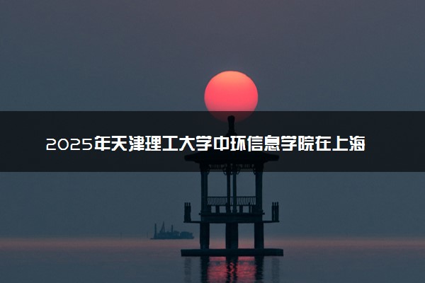 2025年天津理工大学中环信息学院在上海招生代码：263 专业代码及报考指南