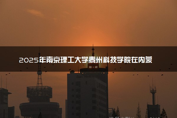 2025年南京理工大学泰州科技学院在内蒙古招生代码：K30 专业代码及报考指南