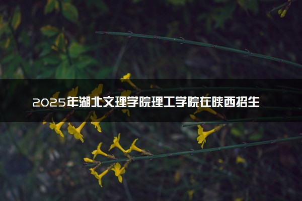 2025年湖北文理学院理工学院在陕西招生代码：5057 专业代码及报考指南