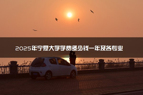2025年宁夏大学学费多少钱一年及各专业收费标准一览表