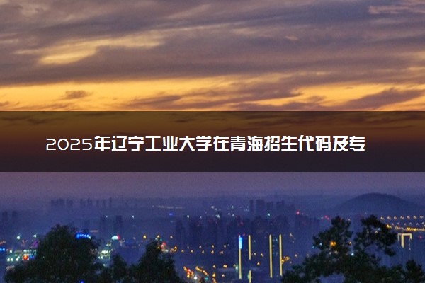 2025年辽宁工业大学在青海招生代码及专业代码 辽宁工业大学青海代码是多少？怎么查询？