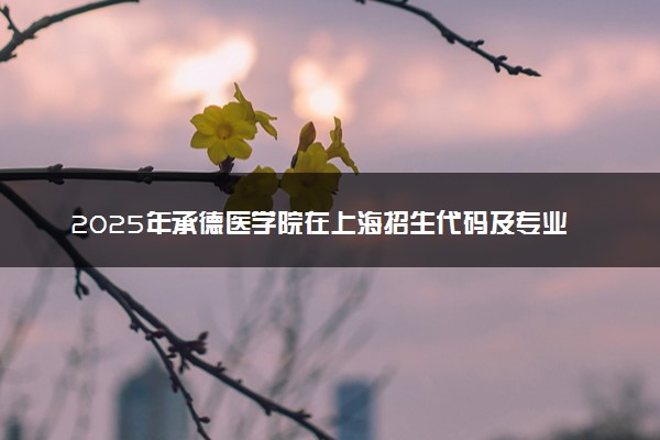 2025年承德医学院在上海招生代码及专业代码 承德医学院上海代码是多少？怎么查询？