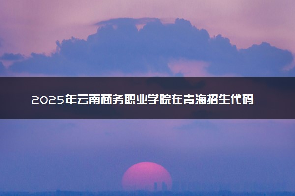 2025年云南商务职业学院在青海招生代码及专业代码 云南商务职业学院青海代码是多少？怎么查询？