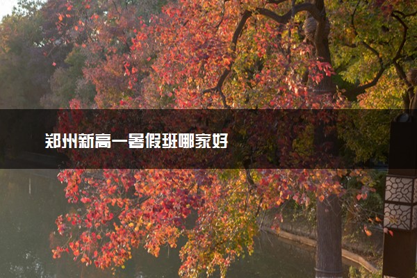 郑州新高一暑假班哪家好