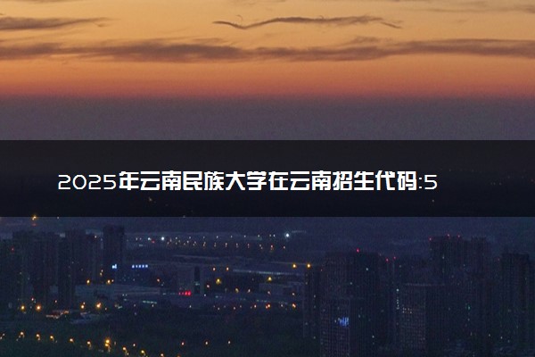 2025年云南民族大学在云南招生代码：5316 专业代码及报考指南