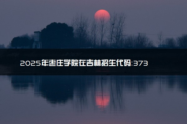 2025年枣庄学院在吉林招生代码：3736 专业代码及报考指南