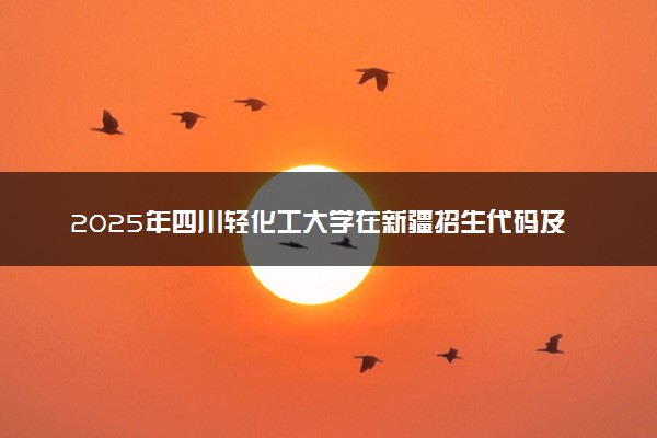 2025年四川轻化工大学在新疆招生代码及专业代码 四川轻化工大学新疆代码是多少？怎么查询？