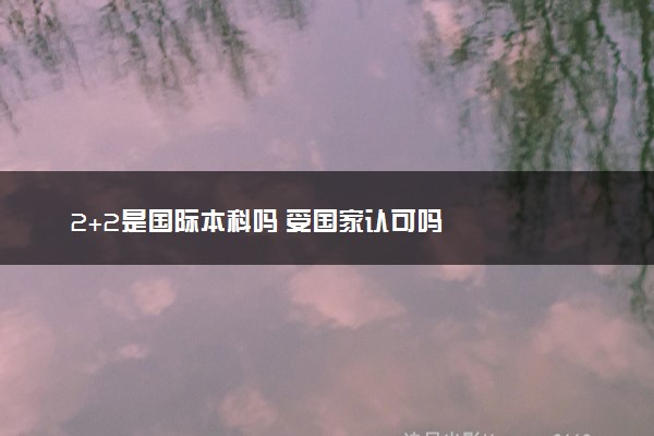 2+2是国际本科吗 受国家认可吗