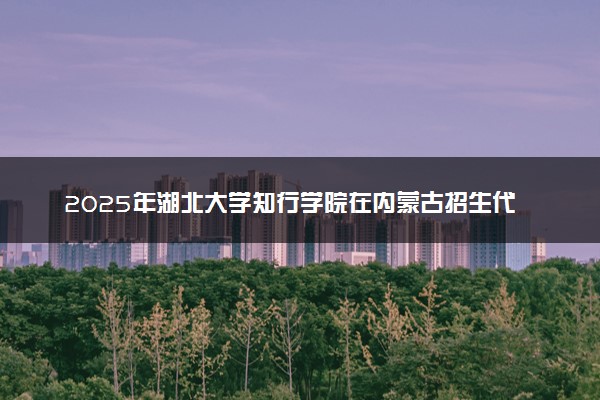2025年湖北大学知行学院在内蒙古招生代码及专业代码 湖北大学知行学院内蒙古代码是多少？怎么查询？