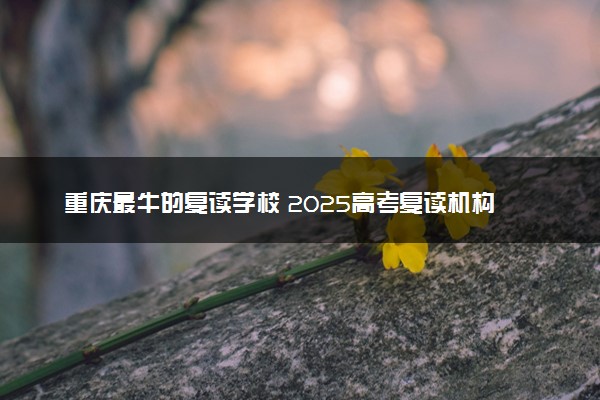 重庆最牛的复读学校 2025高考复读机构排名
