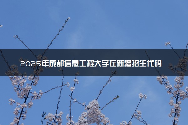 2025年成都信息工程大学在新疆招生代码及专业代码 成都信息工程大学新疆代码是多少？怎么查询？