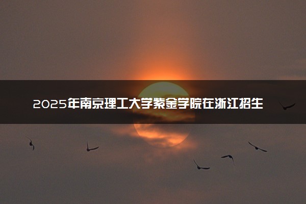 2025年南京理工大学紫金学院在浙江招生代码及专业代码 南京理工大学紫金学院浙江代码是多少？怎么查询？