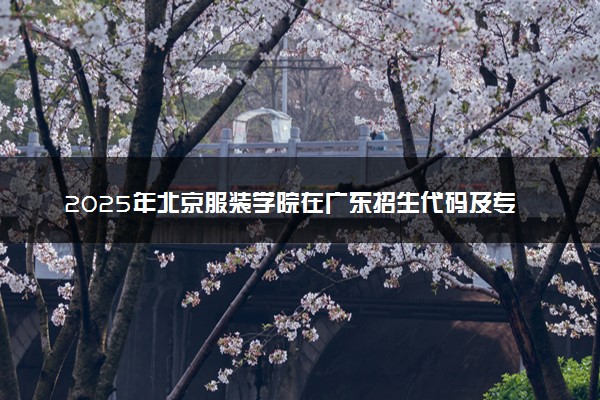 2025年北京服装学院在广东招生代码及专业代码 北京服装学院广东代码是多少？怎么查询？