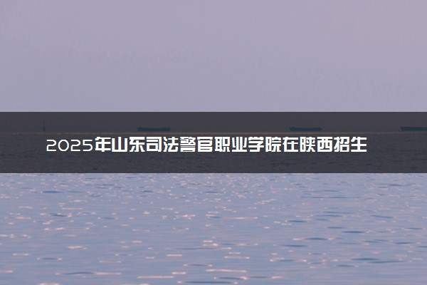 2025年山东司法警官职业学院在陕西招生代码及专业代码 山东司法警官职业学院陕西代码是多少？怎么查询？