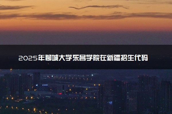 2025年聊城大学东昌学院在新疆招生代码及专业代码 聊城大学东昌学院新疆代码是多少？怎么查询？