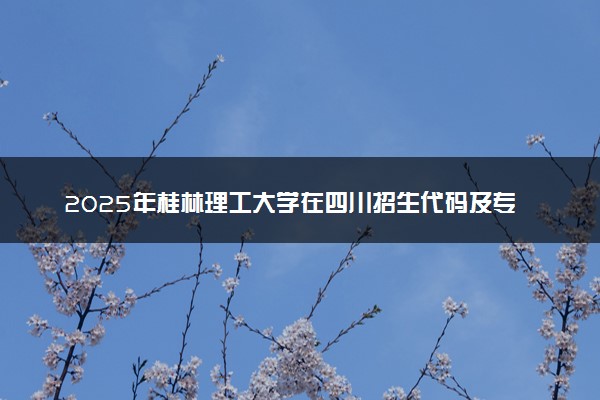 2025年桂林理工大学在四川招生代码及专业代码 桂林理工大学四川代码是多少？怎么查询？