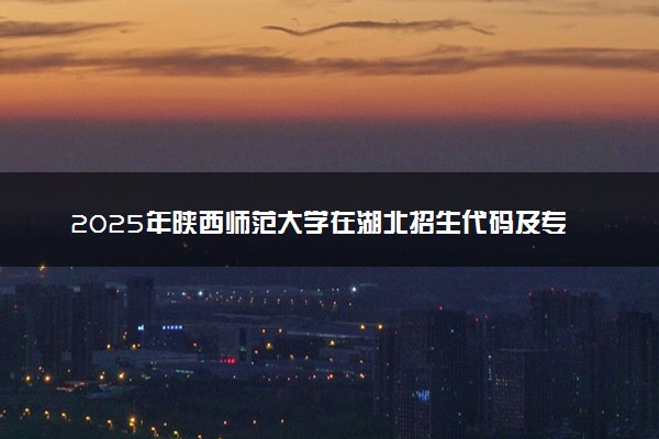 2025年陕西师范大学在湖北招生代码及专业代码 陕西师范大学湖北代码是多少？怎么查询？